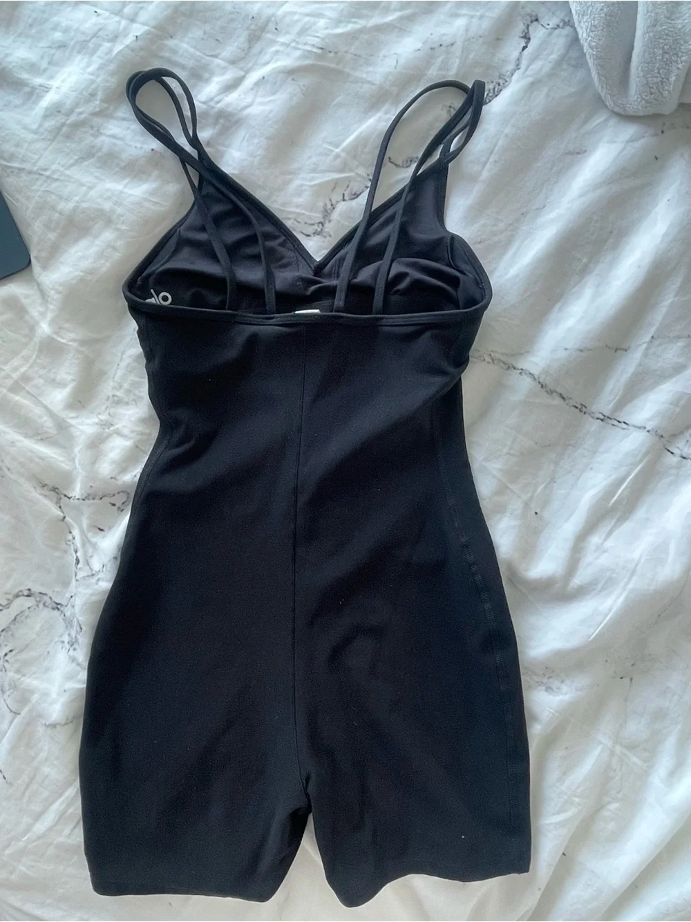 ALO Yoga Black Strappy Active Romper